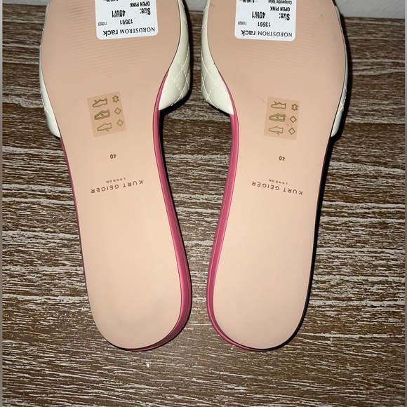 Kurt Geiger Lock Leather Slides Sandals 40 - Picture 3 of 3